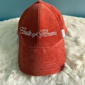 Conte of Florence Corduroy Crystal Embellished Cap